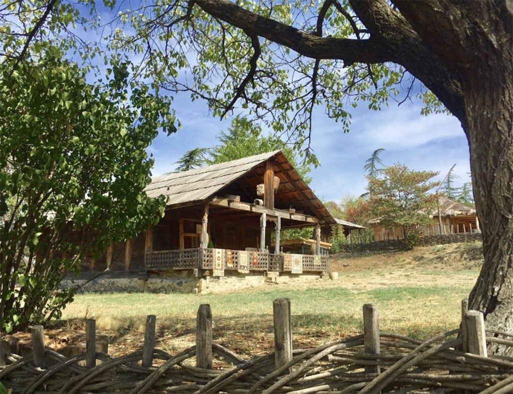 Entertainment and recreation in Georgia: Tbilisi open-air ethnographic museum. 14 ethnographic zones are represented here